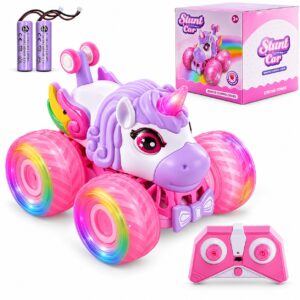 Remote Control Unicorn Monster Trucks - 360° Rotating - LED Lights - Music - Item #9605