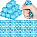 Ice Cube Squishy Stress Relief Balls with Snowflakes - 1.38 Inch - Item #9608