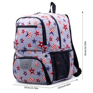 Kids Soccer Backpack - Stars Gray - Item #9505