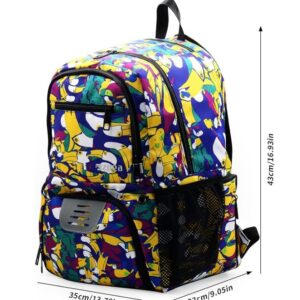 Kids Soccer Backpack - Purple Colorful - Item #9501