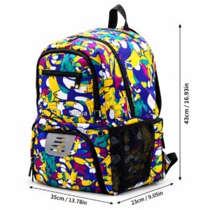 Kids Soccer Backpack - Purple Colorful - Item #9501