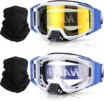 2 Pack Goggles - ATV - Motorcycle - Dirt Bike - Ski - Blue - Item #9610