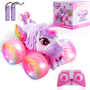 Remote Control Unicorn Monster Trucks - 360° Rotating - LED Lights - Music - Item #9605