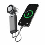 MUXNW Handheld Turbo Fan - 4000mAh Power Bank - USB-C fast charge - Item #9612