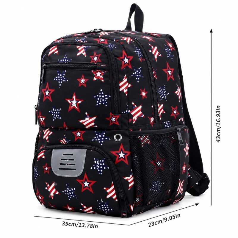 Kids Soccer Backpack - Stars Black - Item #9503