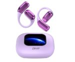 Wireless Noise Canceling Headphones - Color LCD Touch Screen - Purple - M4C1 - Item #9587