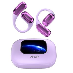 Wireless Noise Canceling Headphones - Color LCD Touch Screen - Purple - M4C1 - Item #9587