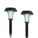 2 Pack Solar-Powered Bug Zapper Stakes - 2 Light Modes - Item #9639