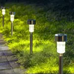 10 Piece - Warm White Solar Patio Garden Path Lights - 5W - Item #8494