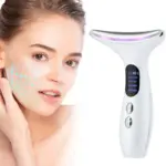 Plavogue 4-in-1 Anti-Aging Face and Neck Massager and 50ml Instrument Essence Gel - Item #8358 Q011W01