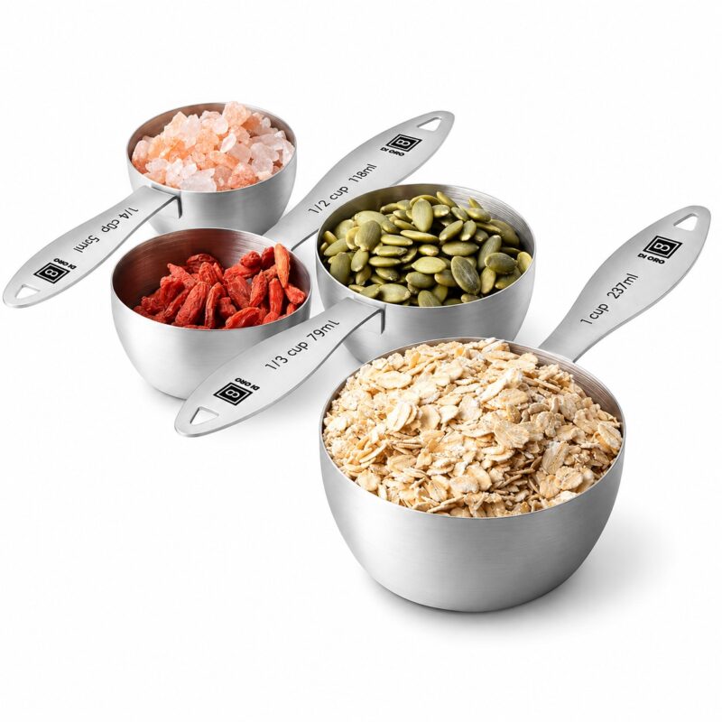 0a0fa600-18cb-4a39-a5f1-610af57a3251-di-oro-stainless-steel-measuring-cups-set-4-pc-18-8-steel-it-1.jpg DI ORO Stainless Steel Measuring Cups Set - 4 Pc - 18/8 Steel - Item #9616
