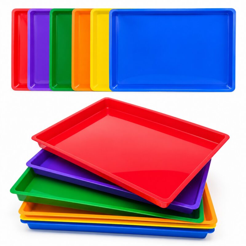 14986428-682d-41ff-a068-e22d8b7a40d7-6-plastic-paper-trays-stackable-durable-art-classroom-supply-1.jpg 6 Plastic Paper Trays - Stackable - Durable Art & Classroom Supply - PZ151225 - Item #9740