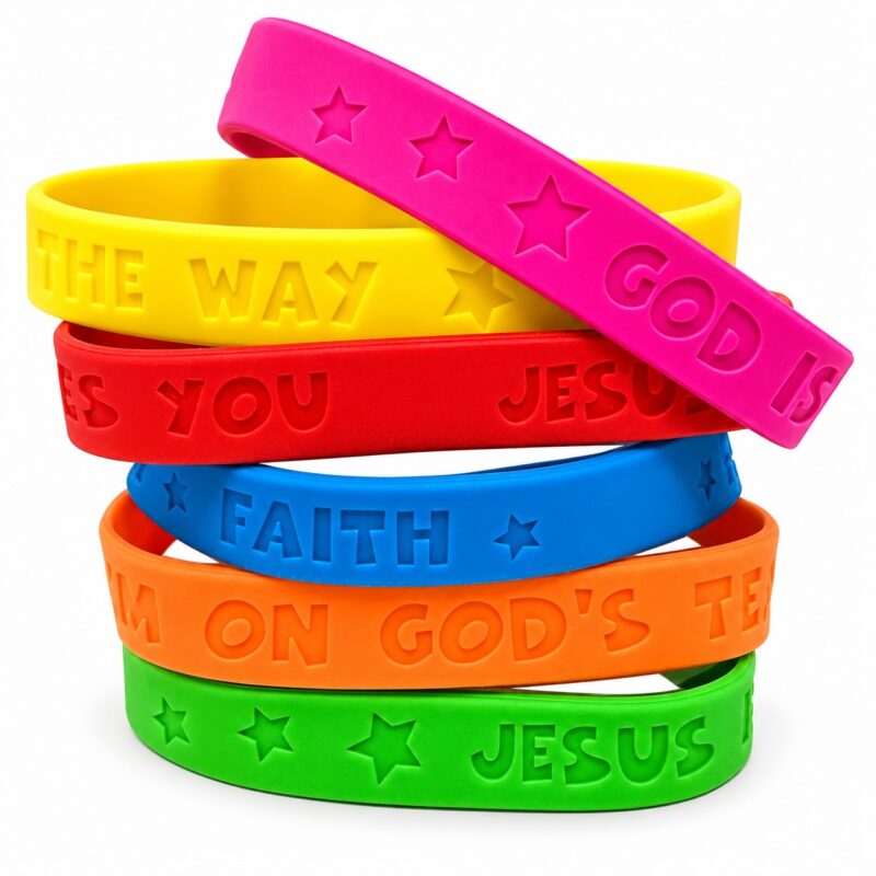 Christian Religious Silicone Bracelets - Bible-Inspired - PZ755409 - Item #9767