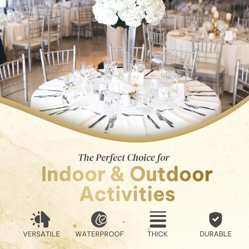 2e65cc4b 3f64 45d9 8e27 ac907350ed9d 6 pieces waterproof plastic tablecloth 140g thick 84 x 84 in 5.jpg