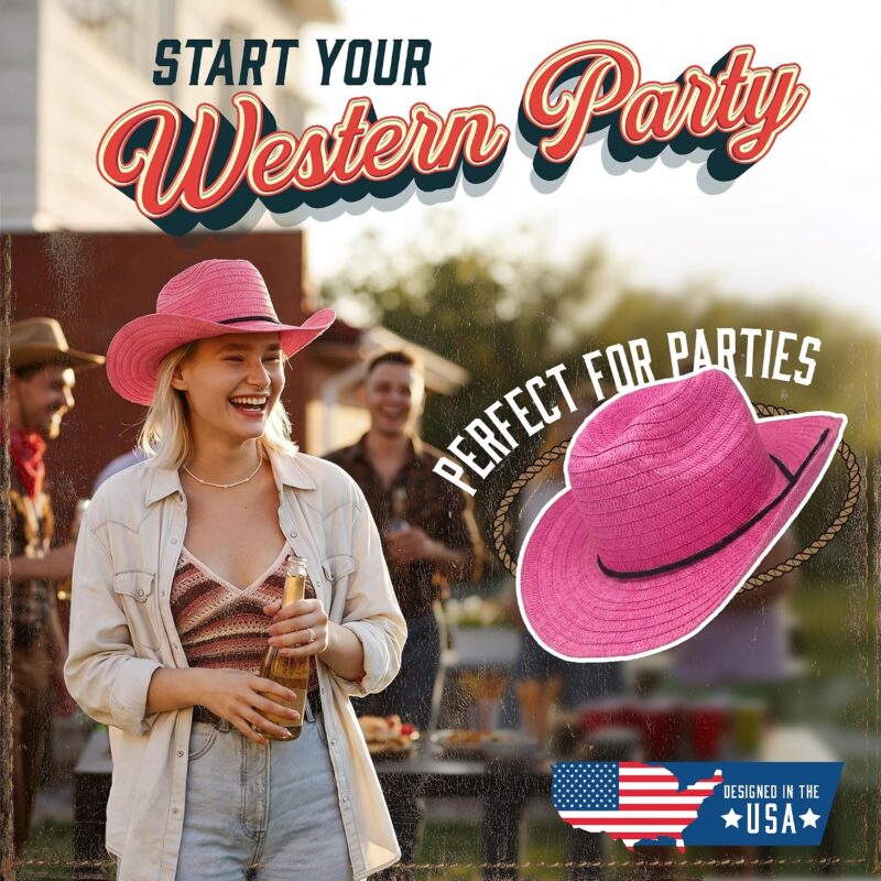 312eefee 2b1d 4c0c a6a7 1d9e900beee1 podzly pink straw cowboy hat 24 circumference western style 4 1.jpg