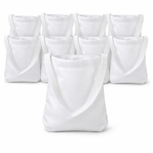 Mini Tote Bags - DIY Mini Polyester Tote Bags 8" x 8" x 1 1/2" - PZ150143 - Item #9764