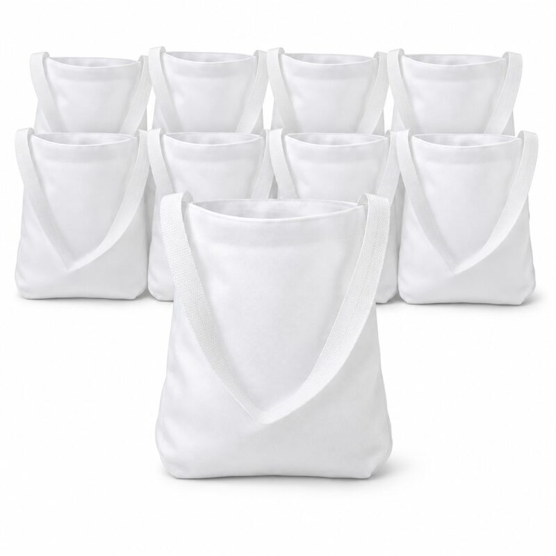 4bbc8360-de8b-4805-8a1c-b39c27f622a7-mini-tote-bags-diy-mini-polyester-tote-bags-8-x-8-x-1-1-2-pz-1.jpg Mini Tote Bags - DIY Mini Polyester Tote Bags 8" x 8" x 1 1/2" - PZ150143 - Item #9764