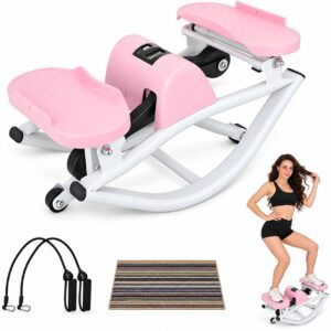 Pallet Deal – Rock Stepper – Low-Shock Lateral Rocking Fitness Stepper – Pink – Item #9582