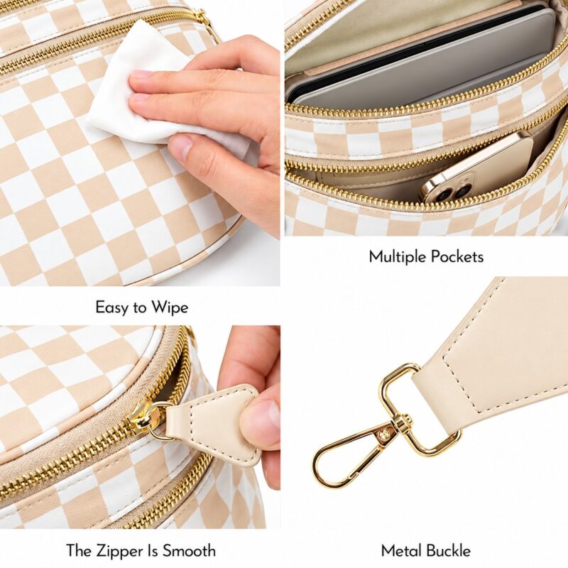 6cc40c8c 0cb3 4263 a5c1 fa86d4934f5b caitina checkered crossbody bag nylon bum bag should strap i 2.jpg
