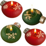 Pack of 4 Decorative Snowflake Floating Candles - 2-3/4-inch Diameter - C9200 - Item #9746