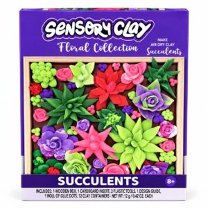 Sensory Clay Floral Collection - Succulents - Air Dry - Item #9721