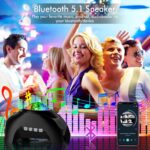 8ff0875d 54ca 4ac4 b59b cd03cb2bb029 rossetta star projector 16 colors bluetooth speaker white no 8 2.jpg