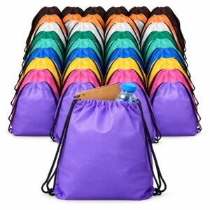 Drawstring Backpacks - 12" x 15" Washable Polyester Drawstring Bags – PZ755133 - Item #9761