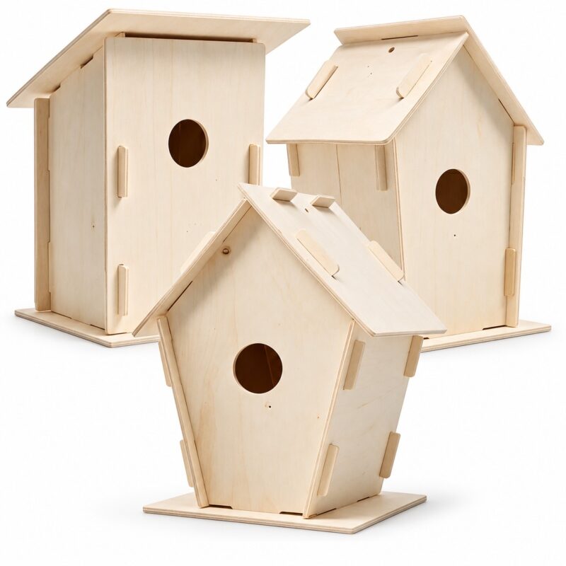 c9a9d36a-c8b0-4217-a396-99669158379b-podzly-kids-wooden-birdhouse-craft-kit-3-assorted-styles-ite-1-4.jpg Podzly Kids Wooden Birdhouse Craft Kit - 3 Assorted Styles - PZ151126 - Item #9734