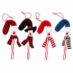 Snowman Candy Cane Cover Sleeves - Christmas Tree Ornament Toppers - Assorted - Item #9758