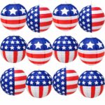 Patriotic Lanterns - 12-Inch American Flag Paper Lanterns - Assorted Styles - PZ150259 - Item #9765