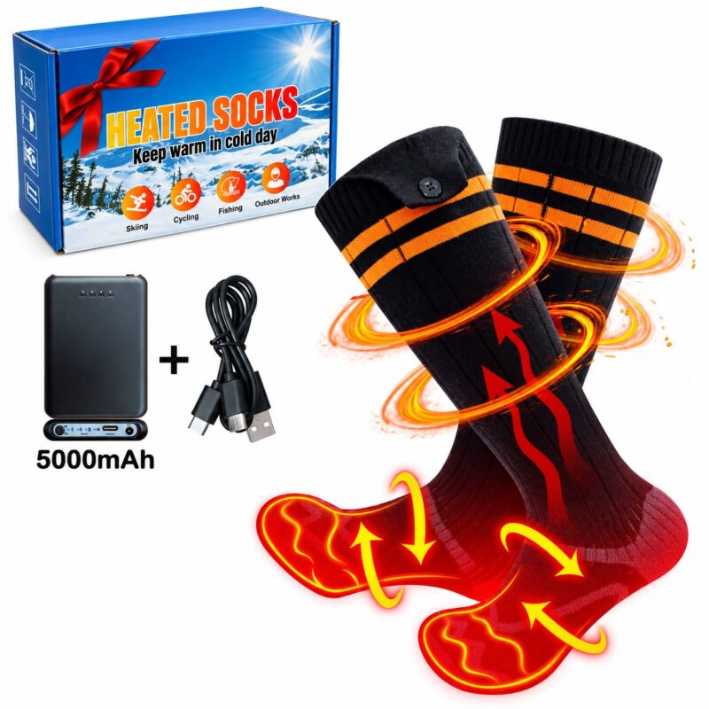 e8141497-4ee8-4880-9849-f3e8577ac0c3-rechargeable-electric-heated-socks-for-men-women-with-temper-1.jpg Rechargeable Electric Heated Socks for Men Women with Temperature Control - 5000mAh - Item #9727