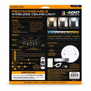 F1cef09d 5d1e 4937 b4fa 2b01f2db34cd farpoint rechargeable wireless led ceiling light 400 lumens 2 1.jpg