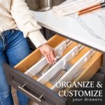 Oizeir Adjustable Drawer Dividers - 4 Pack - Lock in Place - Item #9773