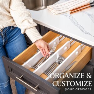 Oizeir Adjustable Drawer Dividers - 4 Pack - Lock in Place - Item #9773